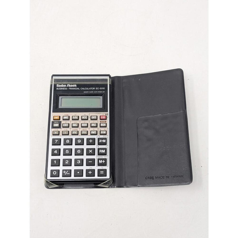 Vintage Radio Shack Business Financial Calculator EC-5010 W/ Case-Needs Battery